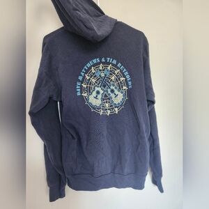 Dave Matthews Band & Tim Reynolds Acoustic Show 2017 Zip Up Navy Hoodie Large